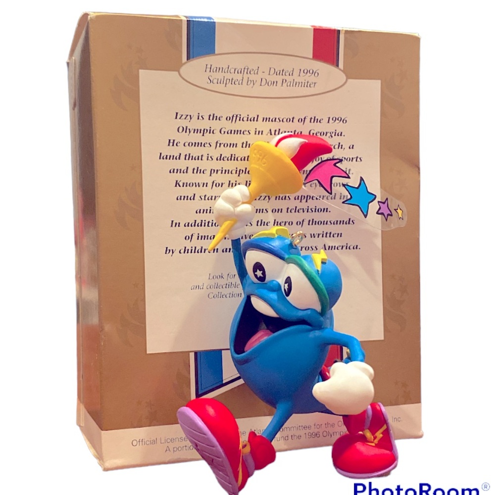 Hallmark 1996 Izzy Atlanta Georgia Olympic mascot vintage Christmas ornament - Picture 2 of 3